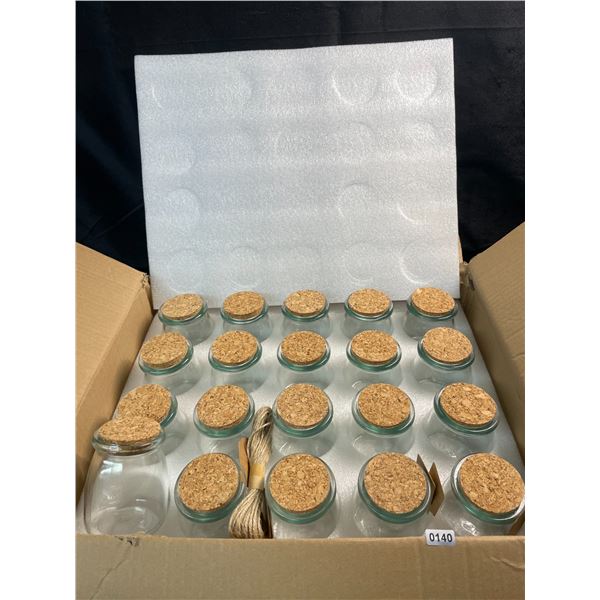 Box of 20 Glass Jars - 7oz - Brand New! - Great for Honey/Jams, Spices, Crafting, Candles, etc.