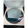 Image 1 : 1 Round Aluminum Framed Wall Mirror - 17.7" Size - Brand New!