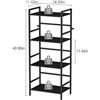 Image 1 : 1 Black 4-Tier Bookcase/Free-Standing Shelf Unit - 40" Tall - Brand New in Box!