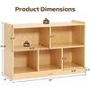 Image 2 : 1 Bateso Large Wooden Bookcase/Toy Storage Organizer - 2-Tier (5 Cube) - 31" x 20" - New in Box!