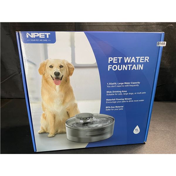 1 Large Size (5L Water Capacity) Automatic Pet Water Fountain - For Dogs/Cats - Brand New!