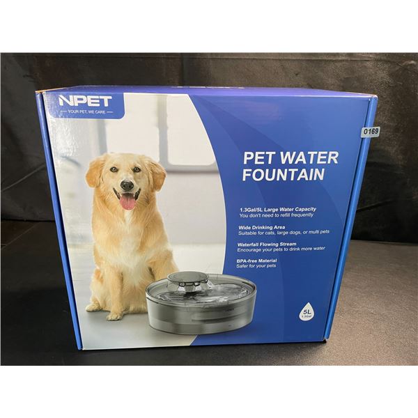 1 Large Size (5L Water Capacity) Automatic Pet Water Fountain - For Dogs/Cats - Brand New!