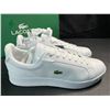 Image 3 : 1 Pair of Lacoste Carnaby Pro BL23 1 White Leather Sneakers - Size 7.5 - New with Tags