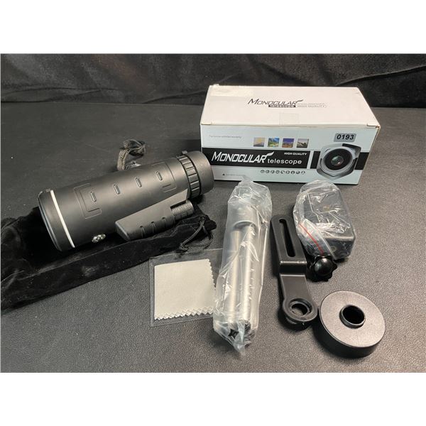 1 Monocular Telescope (40x60) with Tripod - Brand New