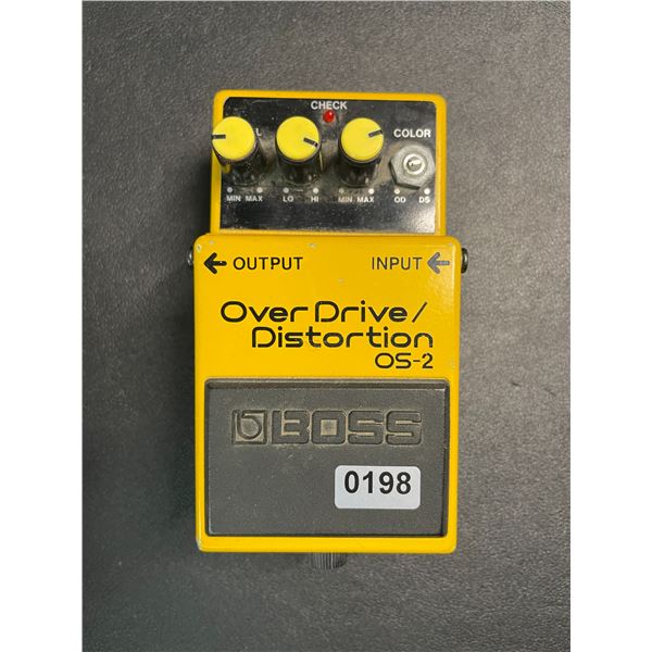 1 BOSS OverDrive/Distortion Guitar Pedal OS-2 - Used