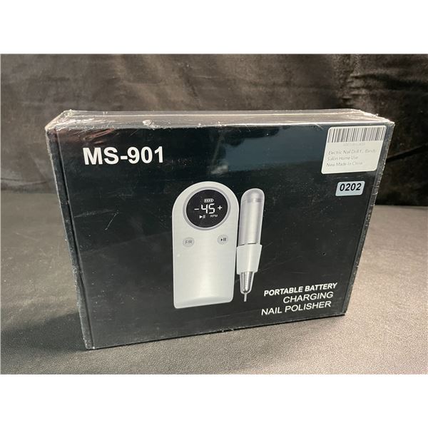 1 Portable/Rechargeable Electric Nail Drill - High-Power Nail Drill for Salon/Home Use - New SEALED!