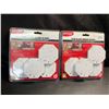Image 1 : 2 Packs of DickSmith Slim Glass Break Alarms - For Windows/Sliding Doors/Patio Doors - 4 Each - New