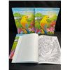 Image 1 : 4 Large Print Coloring Books for Adults - Brand New