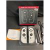 Image 2 : 1 Set of Joycon Controllers for Nintendo Switch - White Marble Design - Brand New!