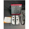 Image 2 : 1 Set of Joycon Controllers for Nintendo Switch - White Marble Design - Brand New!