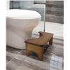 Image 1 : 1 Squatting Toilet Stool for Adults (6.5" Height) Toilet Stool for Bathrooms (15" x 8" x 6.5) - New
