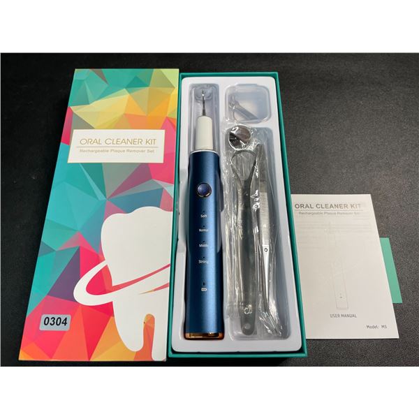 1 Electric Oral Cleaner Kit/Rechargeable Dental Plaque Remover - Brand New!