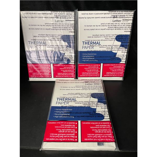 3 Packs of A4 Size Thermal Paper - Brand New!