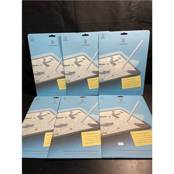 6 Packs of PaperLike Screen Protectors for Creators for iPads (10.5inch) - 2 Per Pack - New