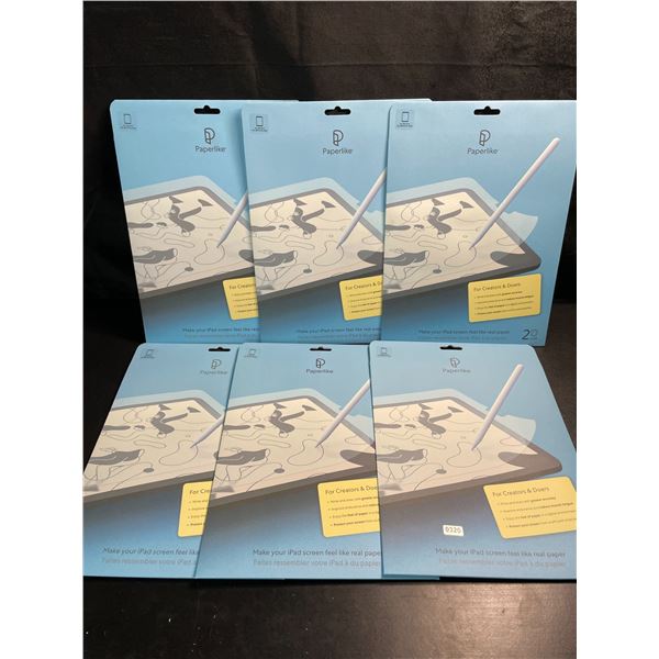 6 Packs of PaperLike Screen Protectors for Creators for iPads (10.5inch) - 2 Per Pack - New