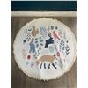 Image 3 : 1 Round Boho Area Rug/Carpet for Bedrooms/Nurseries - 3FT Size - Cute Animal/Forest Design - New