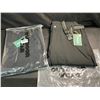 Image 2 : 2 Pairs of FlyGaga Men's Outdoor Waterproof Quick Dry Fleece Lined Pants, Black 2XL & 3XL - New