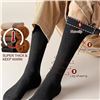 Image 2 : Pack of 5 Pairs of Warm Knee-High Socks for Women - Thermal Cotton Socks - Brand New!
