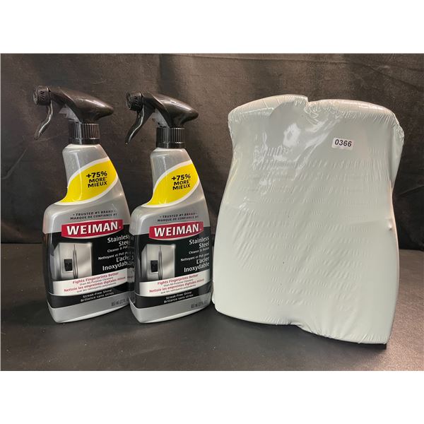 2 Packs of Weiman Stainless Steel Cleaner & Polish (651ml) - 2 Per Pack/4 Total - Brand New!