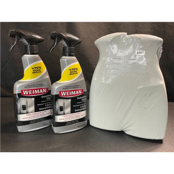 2 Packs of Weiman Stainless Steel Cleaner & Polish (651ml) - 2 Per Pack/4 Total - Brand New!