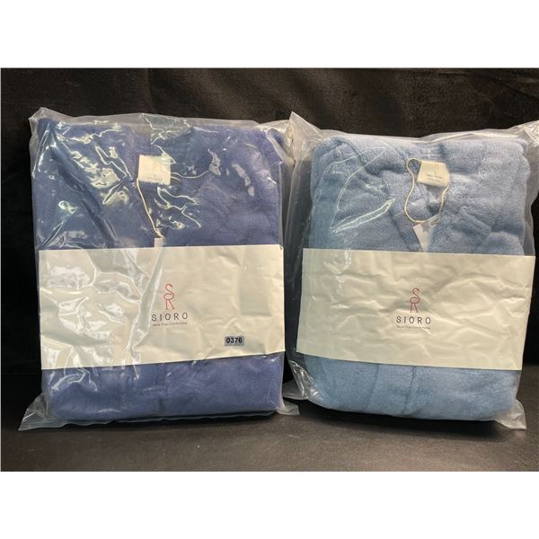 2 Sioro Kid's Bathrobes - 100% Cotton - Size Small - New Sealed!