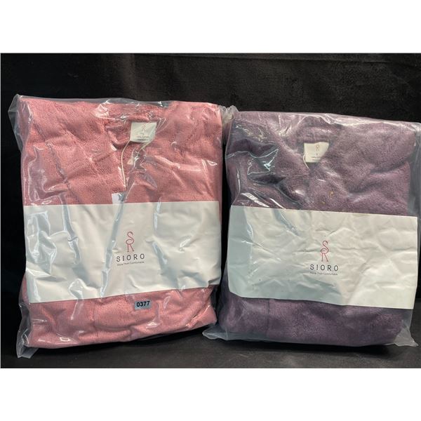 2 Sioro Kid's Bathrobes - 100% Cotton - Size Small - New Sealed!
