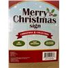 Image 3 : 1 Holidayana Giant 8FT Wide Inflatable "Merry Christmas" Yard Sign with Tie-Downs - New in Box