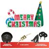 Image 4 : 1 Holidayana Giant 8FT Wide Inflatable "Merry Christmas" Yard Sign with Tie-Downs - New in Box