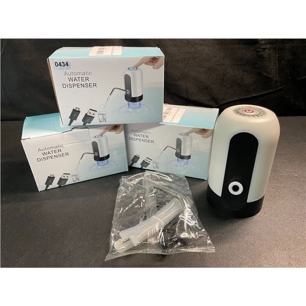 3 Electric Automatic Water Dispensers - Rechargeable - For Easy Dispensing of Beverages - NEW!