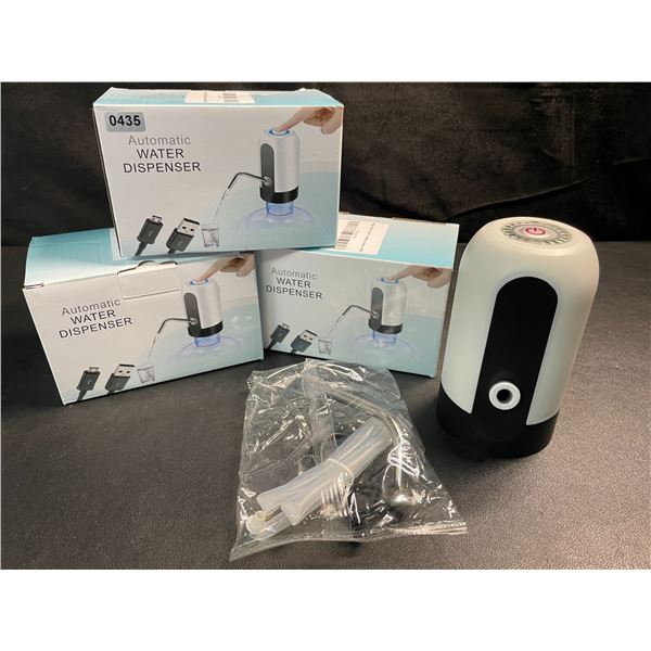 3 Electric Automatic Water Dispensers - Rechargeable - For Easy Dispensing of Beverages - NEW!