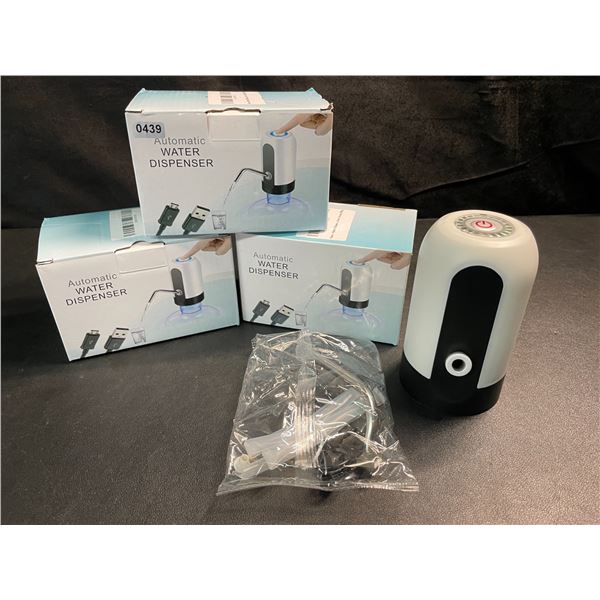 3 Electric Automatic Water Dispensers - Rechargeable - For Easy Dispensing of Beverages - NEW!