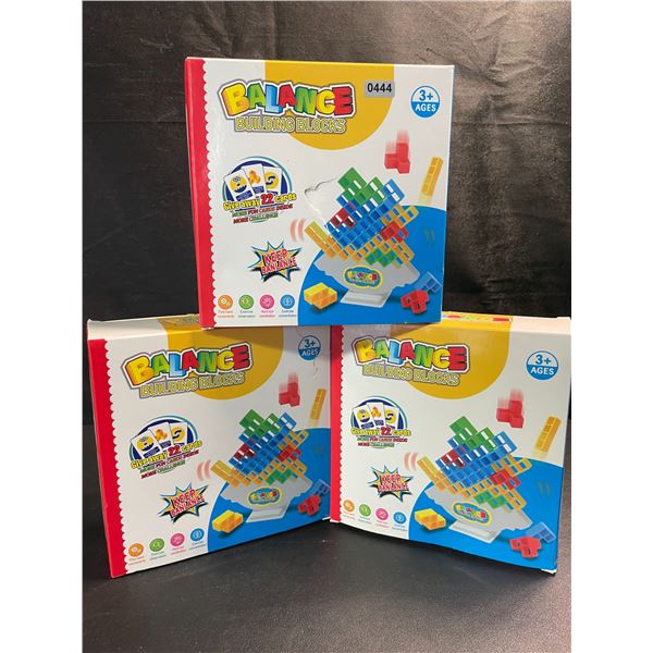 3 Balance Building Blocks/Tetra Tower Toy Play Sets - 48pcs Each - Brand New