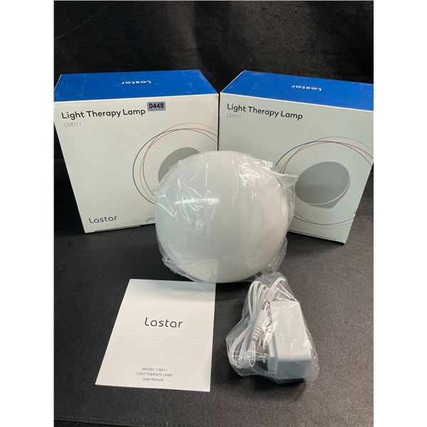 2 Lastar Light Therapy Lamps (Model: CM011) - Brand New