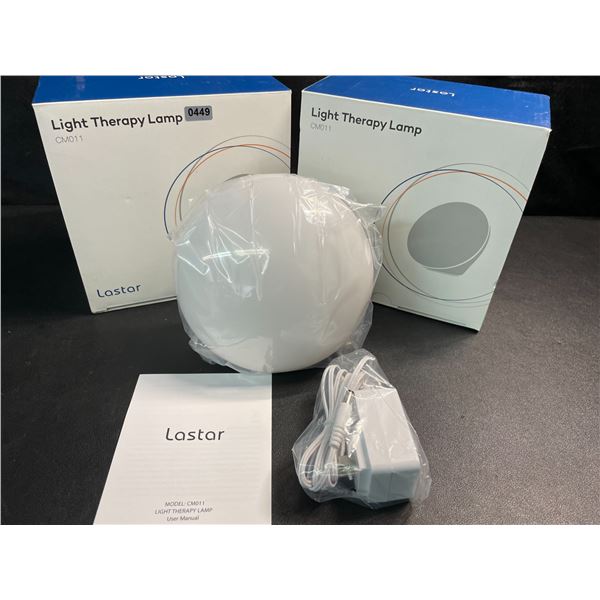 2 Lastar Light Therapy Lamps (Model: CM011) - Brand New