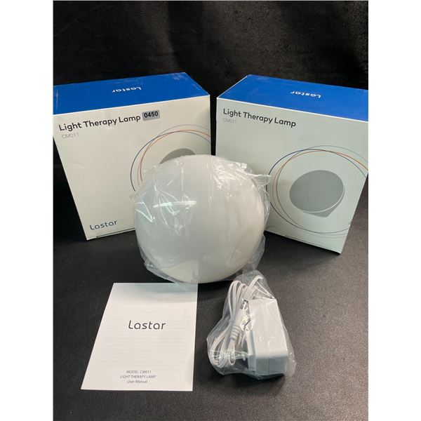 2 Lastar Light Therapy Lamps (Model: CM011) - Brand New