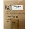 Image 2 : Box of 2 Vendare Goose Feather Down Bed Pillows for Sleeping - King Size - Hotel Quality - New