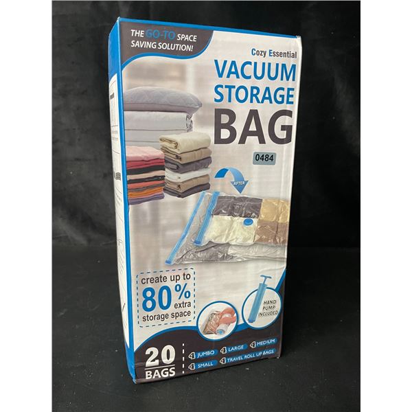 1 Box of Vacuum Storage Bags - 20 Bags Included - New