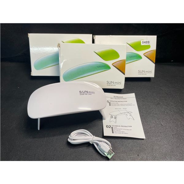 3 Sunmini UV/LED Nail Lamps for Curing Gel Polish - Brand New!
