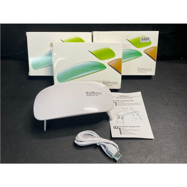 3 Sunmini UV/LED Nail Lamps for Curing Gel Polish - Brand New!