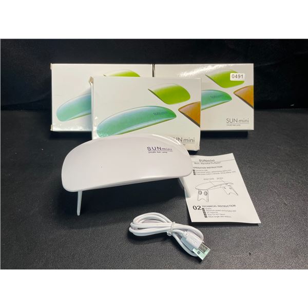 3 Sunmini UV/LED Nail Lamps for Curing Gel Polish - Brand New!