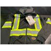 Image 1 : 1 Pioneer Hi-Vis Polyester Fleece Work Hoodie - Black - Size Medium - New w/ Tags!