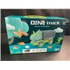Image 2 : 1 Dinosaur Transport Toy Truck Play Set with Dinosaur Figures & Playmat - Brand New!