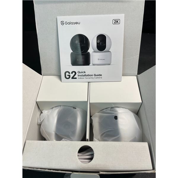 2 Pack of Indoor Home Security WiFi Cameras - New/Open Box