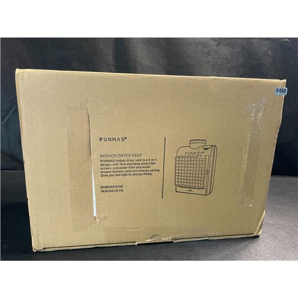 1 Funmas Indoor Dryer Vent - (14" x 9.4" x 6.1") - New