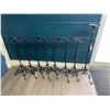 Image 1 : Set of 8 Tall Metal Standing Candle Holders - Brand New