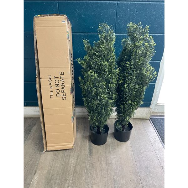 2 Faux/Artificial Decor Tree Plants - 3FT Tall - New in Box!