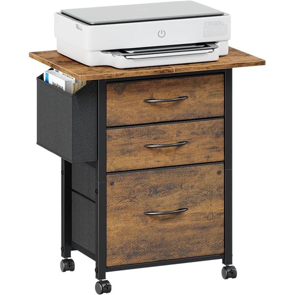 1 Gyiiyuo 3-Drawer File Cabinet/Rolling Printer Stand - Brand New in Box!
