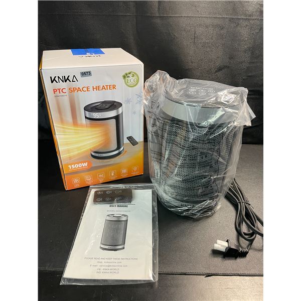 1 KNKA Electric Portable Space Heater - 1500W - Remote Control Included - Brand new!