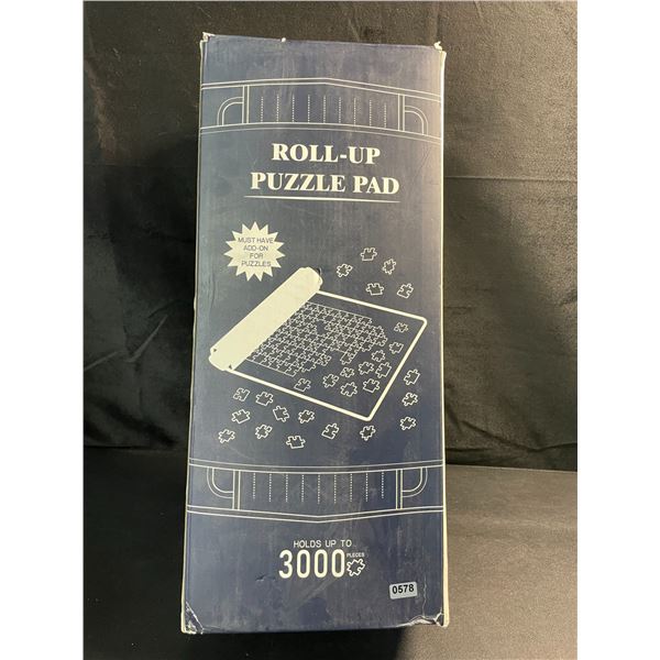1 Roll-Up Puzzle Pad - Holds up to 3000 Puzzle Pieces (49.6" x 36") - Open Box