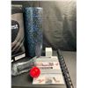Image 3 : 1 Foam Roller Set - 18" Foam Back Roller/Massage Roll Ball Included - Brand New